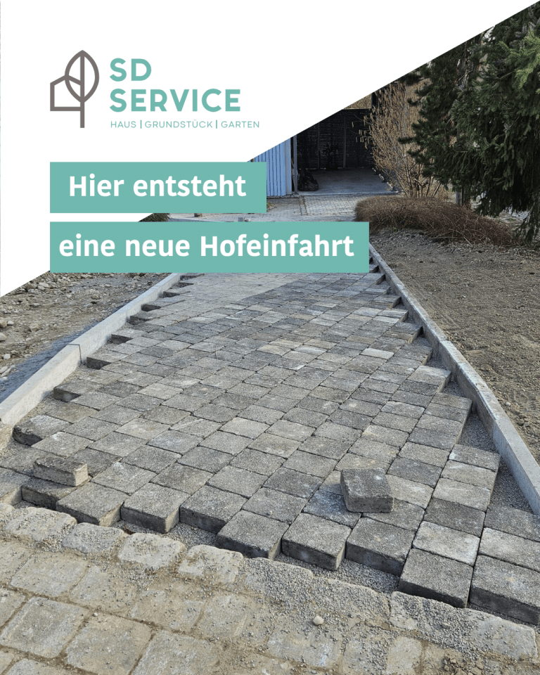 Neue Hofeinfahrt durch SD Service