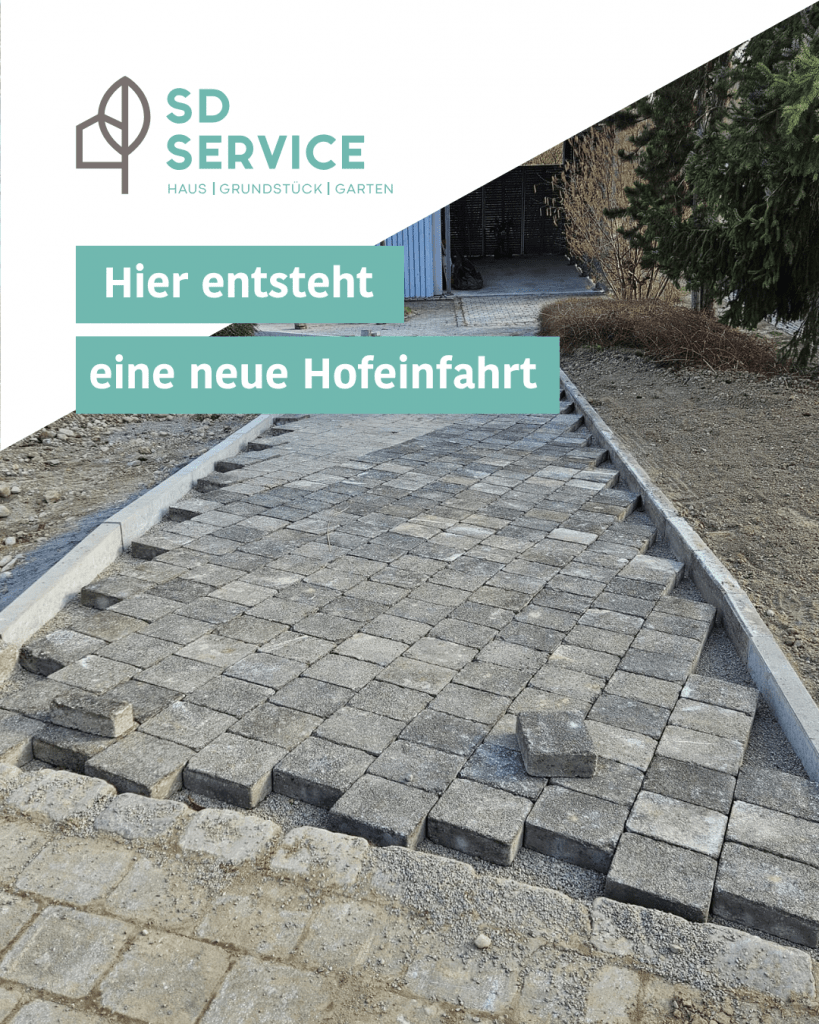 Neue Hofeinfahrt durch SD Service